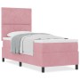 Cama Box Spring con colchón terciopelo rosa 80x200 cm de , Camas y somieres - Ref: Foro24-3339865, Precio: 323,38 €, Descuent...