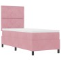Cama Box Spring con colchón terciopelo rosa 80x200 cm de , Camas y somieres - Ref: Foro24-3339865, Precio: 323,38 €, Descuent...