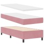 Cama Box Spring con colchón terciopelo rosa 80x200 cm de , Camas y somieres - Ref: Foro24-3339865, Precio: 323,38 €, Descuent...