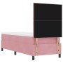 Cama Box Spring con colchón terciopelo rosa 80x200 cm de , Camas y somieres - Ref: Foro24-3339865, Precio: 323,38 €, Descuent...