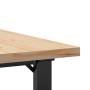 Mesa de centro marco O madera maciza pino y acero 80x80x45,5 cm en Mesas de comedor | Comprar online en Foru.es