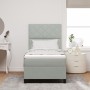 Cama de Resortes Box con Colchón  Gris Claro 90x200 cm Terciopelo | Foro24.es | Tu tienda online para hogar, jardín y más Foro24.es
