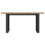 Mesa de centro marco O madera maciza pino y acero 90x40x45,5 cm en Mesas de comedor | Comprar online en Foru.es