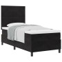 Cama Box Spring con colchón terciopelo negro 100x200 cm de , Camas y somieres - Ref: Foro24-3339880, Precio: 341,93 €, Descue...