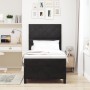 Cama Box Spring con colchón terciopelo negro 100x200 cm de , Camas y somieres - Ref: Foro24-3339880, Precio: 341,93 €, Descue...