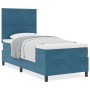 Cama Box Spring con colchón terciopelo azul oscuro 100x200 cm | Foro24.es | Tu tienda online para hogar, jardín y más Foro24.es