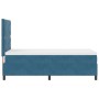 Cama Box Spring con colchón terciopelo azul oscuro 100x200 cm | Foro24.es | Tu tienda online para hogar, jardín y más Foro24.es