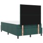 Cama Box Spring con colchón terciopelo verde oscuro 120x200 cm de , Camas y somieres - Ref: Foro24-3339893, Precio: 456,82 €,...