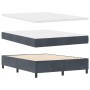 Cama Box Spring con colchón terciopelo gris oscuro 140x190 cm de , Camas y somieres - Ref: Foro24-3339897, Precio: 512,65 €, ...