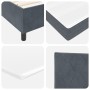 Cama Box Spring con colchón terciopelo gris oscuro 140x190 cm de , Camas y somieres - Ref: Foro24-3339897, Precio: 512,65 €, ...
