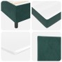 Cama Box Spring con colchón terciopelo verde oscuro 140x190 cm de , Camas y somieres - Ref: Foro24-3339899, Precio: 522,10 €,...