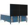 Cama Box Spring con colchón terciopelo azul oscuro 140x190 cm | Foro24.es | Tu tienda online para hogar, jardín y más Foro24.es