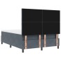 Cama Box Spring con colchón terciopelo gris oscuro 160x200 cm | Foro24.es | Tu tienda online para hogar, jardín y más Foro24.es