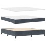 Cama Box Spring con colchón terciopelo gris oscuro 180x200 cm | Foro24.es | Tu tienda online para hogar, jardín y más Foro24.es