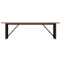 Mesa de centro marco O madera maciza pino y acero 160x40x45,5cm en Mesas de comedor | Comprar online en Foru.es
