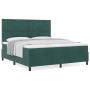 Cama Box Spring con colchón terciopelo verde oscuro 180x200 cm | Foro24.es | Tu tienda online para hogar, jardín y más Foro24.es