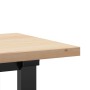 Mesa de centro marco O madera maciza pino y acero 160x40x45,5cm en Mesas de comedor | Comprar online en Foru.es