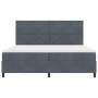 Cama Box Spring con colchón terciopelo gris oscuro 200x200 cm | Foro24.es | Tu tienda online para hogar, jardín y más Foro24.es