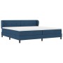 Cama con somier con colchón azul 200x200 cm tela | Foro24.es | Tu tienda online para hogar, jardín y más Foro24.es