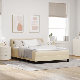 Comprar Cama Box Spring con colchón tela crema