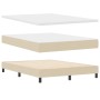 Cama Box Spring con colchón tela crema 140x200 cm | Foro24.es | Tu tienda online para hogar, jardín y más Foro24.es