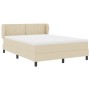 Cama Box Spring con colchón tela crema 140x200 cm | Foro24.es | Tu tienda online para hogar, jardín y más Foro24.es