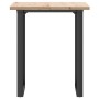 Mesa de comedor marco O madera maciza pino y acero 60x60x75,5cm en Mesas de comedor | Comprar online en Foru.es