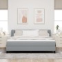 Cama Box Spring con colchón tela gris claro 180x200 cm | Foro24.es | Tu tienda online para hogar, jardín y más Foro24.es
