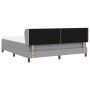 Cama Box Spring con colchón tela gris claro 180x200 cm | Foro24.es | Tu tienda online para hogar, jardín y más Foro24.es