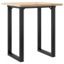Mesa de comedor marco O madera maciza pino y acero 60x60x75,5cm en Mesas de comedor | Comprar online en Foru.es