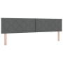Cama Box Spring con colchón tela gris oscuro 200x200 cm | Foro24.es | Tu tienda online para hogar, jardín y más Foro24.es