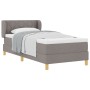 Cama Box Spring con Colchón Taupe 100x200 cm Tela | Foro24.es | Tu tienda online para hogar, jardín y más Foro24.es