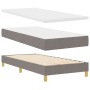 Cama Box Spring con Colchón Taupe 100x200 cm Tela | Foro24.es | Tu tienda online para hogar, jardín y más Foro24.es