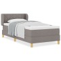 Cama Box Spring con Colchón Taupe 100x200 cm Tela | Foro24.es | Tu tienda online para hogar, jardín y más Foro24.es
