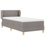 Cama Box Spring con Colchón Taupe 100x200 cm Tela | Foro24.es | Tu tienda online para hogar, jardín y más Foro24.es