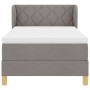 Cama Box Spring con Colchón Taupe 100x200 cm Tela | Foro24.es | Tu tienda online para hogar, jardín y más Foro24.es