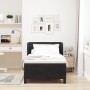 Cama Box Spring con colchón terciopelo negro 90x190 cm | Foro24.es | Tu tienda online para hogar, jardín y más Foro24.es
