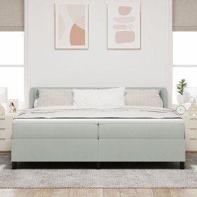 Comprar Cama Box Spring con colchón Gris Claro