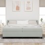 Cama Box Spring  con colchón Gris Claro 200x200 cm Aterciopelado | Foro24.es | Tu tienda online para hogar, jardín y más Foro24.es