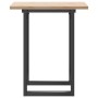 Mesa de comedor marco O madera maciza pino y acero 70x70x75,5cm en Mesas de comedor | Comprar online en Foru.es