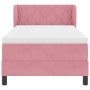 Cama Box Spring con colchón terciopelo rosa 90x190 cm | Foro24.es | Tu tienda online para hogar, jardín y más Foro24.es