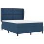 Cama Box Spring con colchón tela azul 140x190 cm | Foro24.es | Tu tienda online para hogar, jardín y más Foro24.es