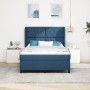 Cama Box Spring con colchón tela azul 140x190 cm | Foro24.es | Tu tienda online para hogar, jardín y más Foro24.es
