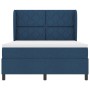 Cama Box Spring con colchón tela azul 140x190 cm | Foro24.es | Tu tienda online para hogar, jardín y más Foro24.es