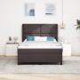Cama Box Spring con colchón tela marrón oscuro 140x190 cm | Foro24.es | Tu tienda online para hogar, jardín y más Foro24.es