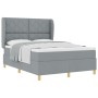 Cama Box Spring con colchón tela gris claro 160x200 cm | Foro24.es | Tu tienda online para hogar, jardín y más Foro24.es