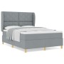 Cama Box Spring con colchón tela gris claro 160x200 cm | Foro24.es | Tu tienda online para hogar, jardín y más Foro24.es