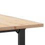 Mesa de comedor marco O madera maciza pino y acero 80x80x75,5cm en Mesas de comedor | Comprar online en Foru.es
