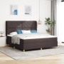 Cama Box Spring con colchón tela marrón oscuro 180x200 cm | Foro24.es | Tu tienda online para hogar, jardín y más Foro24.es