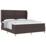 Cama Box Spring con colchón tela marrón oscuro 180x200 cm | Foro24.es | Tu tienda online para hogar, jardín y más Foro24.es